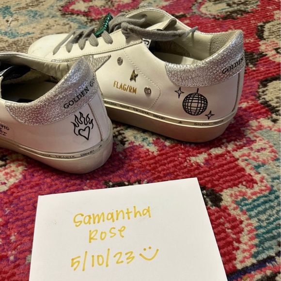 CUSTOM TAYLOR SWIFT GOLDEN GOOSE HI STAR | SIZE 39 - Picture 5 of 5